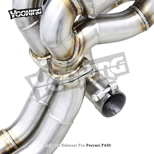 Sistema di scarico valvolato sportivo personalizzato per <span class=keywords><strong>Ferrari</strong></span> F430 Spider/coupé 4.3 sezione posteriore 2005-2009 prestazioni con telecomando - Product Image 2