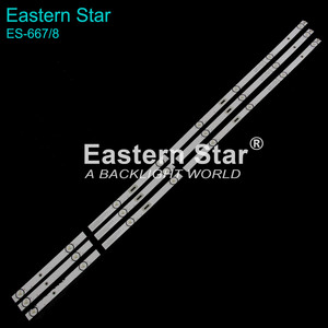 Tira de Retroiluminación LED para TV ES-667 MS-L2383 <span class=keywords><strong>V1</strong></span> para <span class=keywords><strong>FOX</strong></span> 43DLE172/43DLE178, Tira de Luz LED para TV, 3 Piezas/Juego, 829 mm - Product Image 6