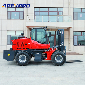 Chariot élévateur tout-terrain fiable de 3,5 tonnes à 4 roues motrices avec de grands pneus pneumatiques - Product Image 5