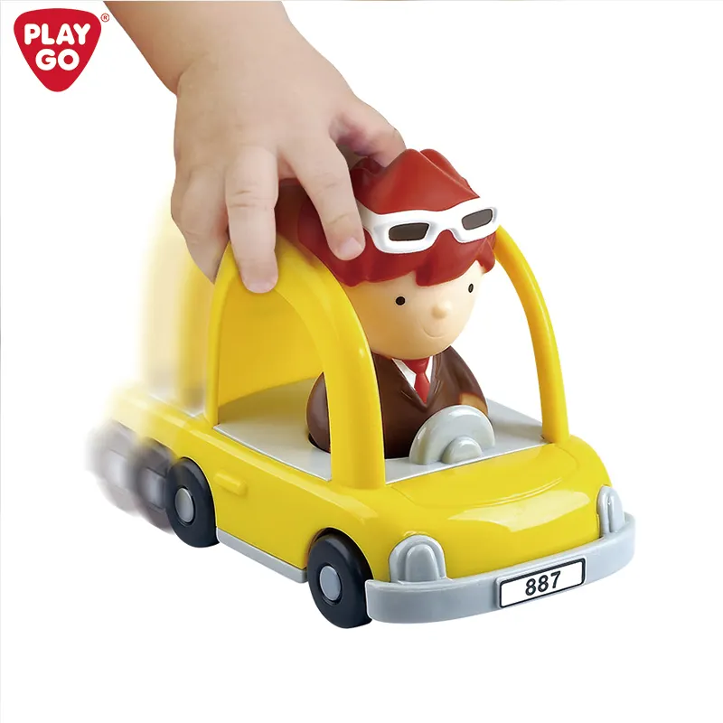 Playgo Unisex Happy Wheels Set Caravan Speelgoed Met Kauwgom Karakters