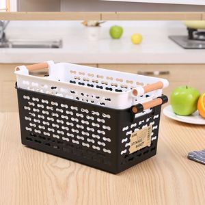 <b>Plastic</b> <b>Basket</b> Rectangle Snack Sundries Storage Box for Bathroom Desktop Kitchen - Product Image 3