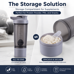 Botella Mezcladora Portátil de Plástico de 400ml/12oz para Proteína en Polvo, Vaso <span class=keywords><strong>Shaker</strong></span> Conveniente para Deportes al Aire Libre, Fitness y Gimnasio - Product Image 2