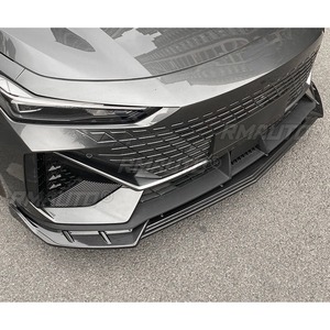 For UNI-V Body Kit Front Bumper <b>Splitter</b> Carbon Fiber Look Sport Style Front Bumper <b>Lip</b> for Changan CCAG UNI-V Car Accessories - Product Image 2