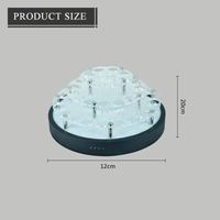 Bar discotecas suministros bandeja de servicio LED brillante carga bala taza estante cóctel chupito vaso soporte 45 agujeros taza estante