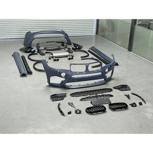 Vente chaude produit Kit de carrosserie pour <span class=keywords><strong>Bmw</strong></span> <span class=keywords><strong>X5</strong></span> <span class=keywords><strong>F15</strong></span> mise à niveau vers X5M Style Auto modifié accessoires garde-boue pare-chocs Grille - Product Image 4
