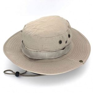 Chapeau Bob de Pêcheur d'Extérieur Personnalisé avec Logo Brodé à Large Bord et Cordon, Idéal pour l'Escalade et la Pêche - Vente en Gros - Product Image 2
