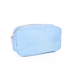 Bolsas de Maquillaje y Cosméticos de Nailon con Patrón de Letras Grandes, Tamaño M, para Niñas, con Cierre, para Viajes - Product Image 3