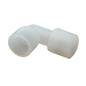 Suministro de productos de torneado CNC transparentes, piezas de sellado antiadherentes, acoplamiento de PTFE virgen blanco