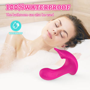 Ylove <span class=keywords><strong>100</strong></span> Tahan Air Silikon Lembut 10 Mode Getaran Remote Control dengan Aplikasi untuk Kenikmatan Seksual Vibrator yang Dapat Dipakai Wanita - Product Image 5