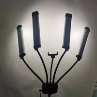 Lampe à cils LED professionnelle pour la beauté des cils, lampe de tatouage, anneau lumineux à 4 bras pour le maquillage, la photo et la vidéo