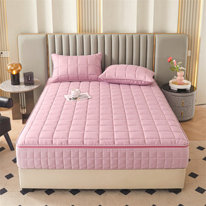 Copriletto antibatterico a sei lati in poliestere di colore solido impermeabile <span class=keywords><strong>copri</strong></span> materasso con cerniera - Product Image 4