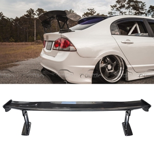Aileron de coffre arrière en fibre de carbone style JS, becquet de type queue de canard pour Honda Civic 8ème génération Si 2006-2011 - Product Image 2