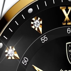 Un moderno reloj de cuarzo con correa de malla de acero inoxidable negro para hombre, perfecto para regalar. - Product Image 6