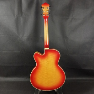 Chitarra Elettrica Jazz Yunzhi YZA25 Sunset di Alta Qualità, Fatta a Mano, con Tastiera in Ebano, <span class=keywords><strong>6</strong></span> Corde, Fondo e Fasce in Acero, Finitura Laccata - Product Image 2