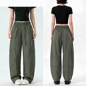 Pantalon décontracté unisexe à jambes larges, léger, à séchage rapide, respirant, pour l'extérieur, taille élastique, vêtements d'été - Product Image 4