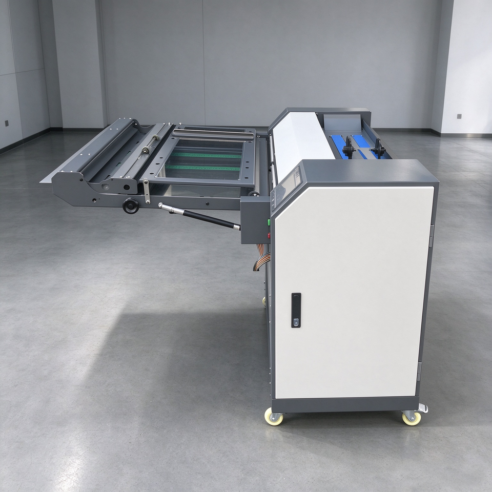 Office Paper Folding Machine A4 Drawing Folder Semi Automatic Space ...