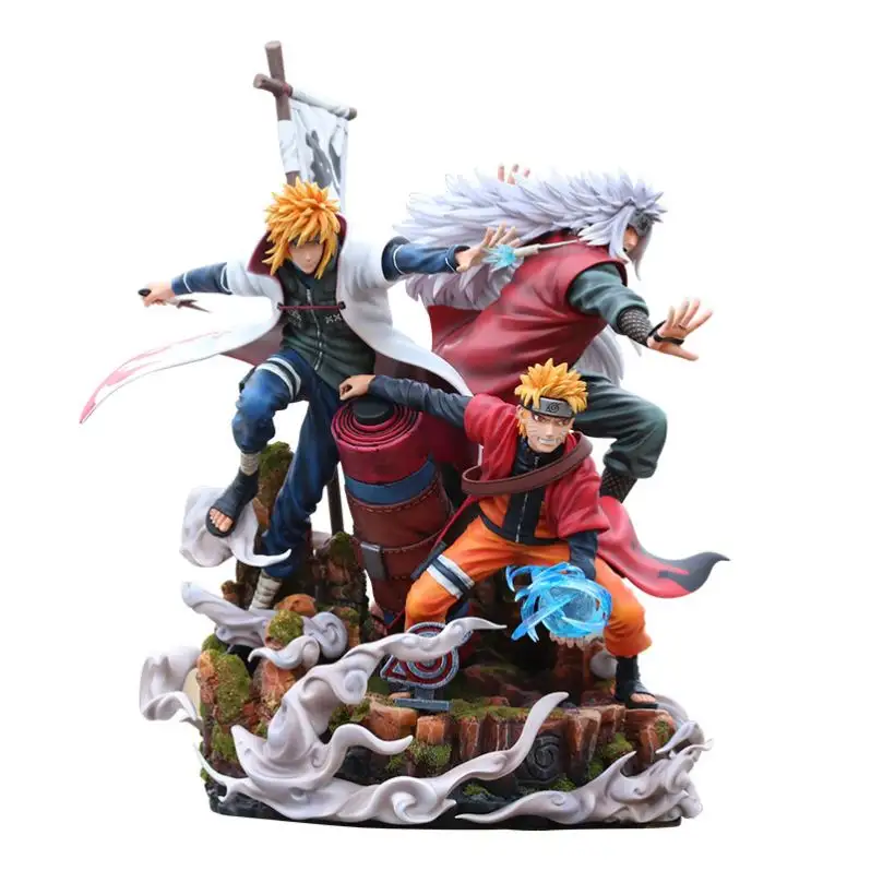 Figurines d'action GP unisexe jouets japonais 2023 japonais Anime Narut O Namikaze Minato Uzumaki Narut O Jiraiya PVC film et TV 5kg