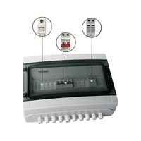 Boîtier de Combinaison DC Étanche IP65 pour Système Solaire Photovoltaïque 1000V 6 Chaînes avec Disjoncteur de Protection Contre la Foudre et Fusible SPD