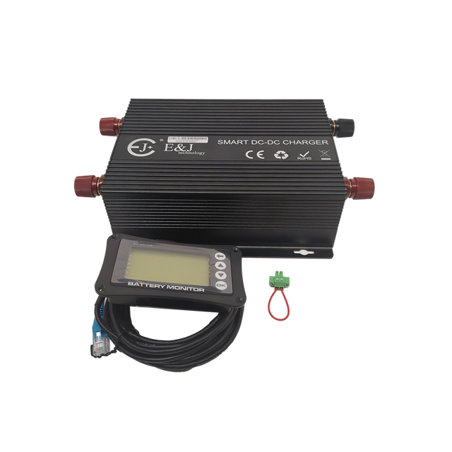 DC-DC On-Board Charger 60A MPPT Solar With LCD Display Compatible 12V/24V Engine Start Detection APP Adjustable