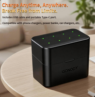 Chargeur intelligent pour piles Li-Ion/NiMH AA et AAA avec indicateur de charge LED, support de charge 1,5 Volt