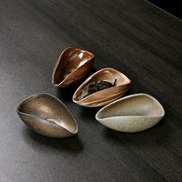 Balance à café, plateau à thé en céramique, cuillère à thé en grès, outil de service du thé de style japonais d'inspiration divine, cuillère à thé