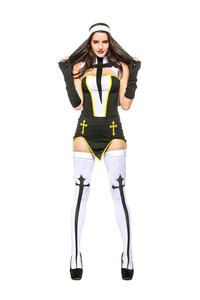 High Quality <strong>Plus</strong> <strong>Size</strong> Sexy Nun <strong>Costume</strong> for Fat <strong>Woman</strong> Fancy Dress the Nun <strong>Halloween</strong> Nun <strong>Costume</strong> - Product Image 3