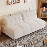 Canapé-lit convertible en velours, moderne et luxueux, en bois, pour salon et chambre, petit, doux, inclinable, pliable en forme de L, mobilier individuel