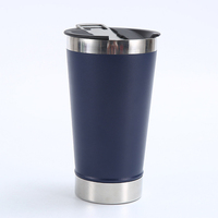 Mug à bière isotherme en acier inoxydable à double paroi, personnalisé par sublimation, OEM