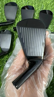 Ensemble de fers de golf en acier au carbone 1020 avec logo personnalisé, usinés à 100 % sur CNC, têtes du 4 au P, pour droitiers ou gauchers