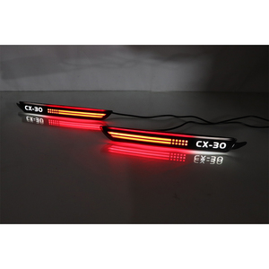 Nueva Luz Trasera LED Roja/Amarilla BRAD para Parachoques de <span class=keywords><strong>CX</strong></span>-<span class=keywords><strong>30</strong></span> 2020-2021 con Luces de Freno, Niebla y Señal de Giro DRL - Product Image 4