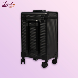 Black Rolling Nail Art <strong>Case</strong> Professional Trolley Cosmetic <strong>Case</strong> with Lockable Drawers Large <strong>Case</strong> on Wheels for Makeup Artist - Product Image 3