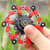 Jouets de rotation mécanique pour les doigts en plastique transformable en chaîne de robot en gros pour soulager le stress 7-12 ans unisexe