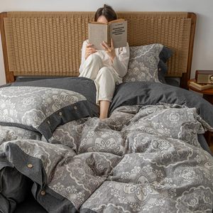 100% Cotton <strong>Grey</strong> Jacquard Weave Boho <strong>Duvet</strong> <strong>Cover</strong> Set Soft Cooling Luxury Bedding <strong>Duvet</strong> <strong>Cover</strong> Microfiber Comforter <strong>Cover</strong> - Product Image 6