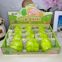Jouet anti-stress souple en caoutchouc TPR thermosensible en forme de pêche, à remontée lente, toucher crémeux et fluide, vente en gros
