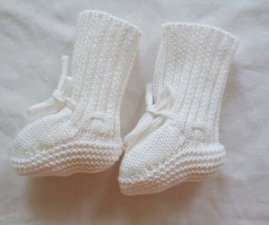 Custom 0-1Y Australia EE. UU. Calcetines <span class=keywords><strong>de</strong></span> bebé Botines <span class=keywords><strong>de</strong></span> punto grueso Cálido Invierno Primeros pasos Zapatos <span class=keywords><strong>de</strong></span> ganchillo Hecho <span class=keywords><strong>a</strong></span> mano Unisex Calcetines infantiles - Product Image 5