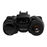 Gafas de Visión Nocturna Digital Infrarroja 4K con Alcance de 350m, Zoom 8X, Linterna de 3W, Montaje en Casco, Grabación, Binoculares