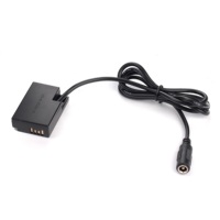 Batterie factice LP-E17 avec port femelle DC et câble droit, gaine en PVC, conducteur en cuivre pour appareil photo