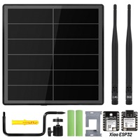 Nœud répéteur solaire D5L-S2 Mesh avec cartes Seeedstudio Xiao ESP32 S3 WiFi BLE+SX1262 LoRa intégrées, compatible Meshcore Meshtastic