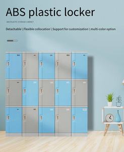 <span class=keywords><strong>Casier</strong></span> de rangement <span class=keywords><strong>empilable</strong></span> en <span class=keywords><strong>plastique</strong></span> avec design multicolore pour école, bureau, salle de sport, maison, armoire modulaire durable, stockage sécurisé - Product Image 5
