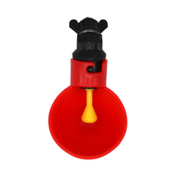 Abreuvoir automatique en plastique pour oiseaux et volailles, coupelle d'eau pour cailles et pigeons avec raccords en PVC en T