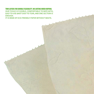 Custom Tissue Paper Factory Biodegradable <b>Toilet</b> Paper Made of Unbleached Bamboo Fiber 100% Chlorine Free Eco-friendly <b>3</b>-<b>ply</b> - Product Image 3