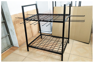 Supermarket Metal <strong>Display</strong> Floor Stand <strong>Mop</strong> Wire Mesh <strong>Dump</strong> <strong>Bin</strong> Sweeping <strong>Broom</strong> <strong>Display</strong> <strong>Rack</strong> - Product Image 4