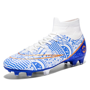 Nuevas botas de fútbol de caña alta para exteriores, unisex, con tacos largos, para estudiantes de primaria y secundaria y adolescentes. - Product Image 2