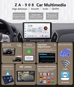 Màn hình điện dung 9 inch IPS TFT với 4GB RAM tích hợp AM/FM GPS DSP Wifi giải trí ghế sau bao gồm cả hỗ trợ đảo chiều - Product Image 5