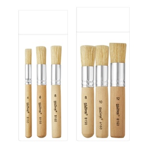 แปรงทาสีขนหมูหัวกลมแบบข้ามพรมแดน ด้ามไม้ลายฉลุ รุ่น <span class=keywords><strong>HB101</strong></span> อุปกรณ์ศิลปะจากจีน - Product Image 5