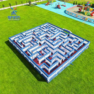 <span class=keywords><strong>Labyrinthe</strong></span> gonflable géant de 20*20m, jeu d'obstacles, jeu de compétition sportive pour adultes et enfants en plein air, jeu d'évasion gonflable - Product Image 4