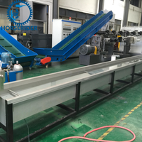 Équipement de granulation de plastique recyclé pour fibres textiles et déchets de tissus en PET recyclé