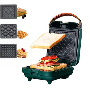 electric household detachable waffle snack maker machine sandwich maker use for traveling and all sized kitchens