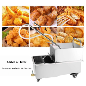 Chariot de filtration d'<span class=keywords><strong>huile</strong></span> électrique en acier inoxydable <span class=keywords><strong>pour</strong></span> <span class=keywords><strong>friteuse</strong></span> de restaurant, idéal <span class=keywords><strong>pour</strong></span> la cuisson et la préparation des aliments – Nouveauté très demandée - Product Image 1