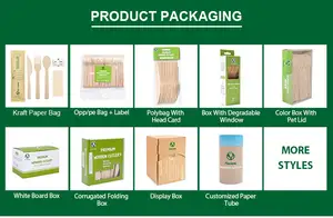 Afbreekbare Natuurlijke Groothandelsprijs Food Grade Eco-Vriendelijke Wegwerp Bamboe Bestek Bamboe Mes Vork En Lepel